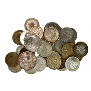 Zestaw srebrnych monet PRL - dużo menniczych stanów