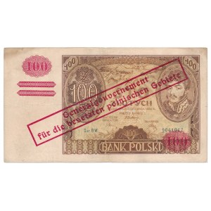 100 złotych 1934(9) przedruk okupacyjny - oryginalny