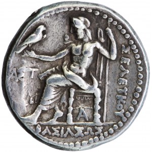 Seleukidské království, tetradrachma, typ Alexander III, Seleukos I, Arados, asi 305-304 př. n. l.