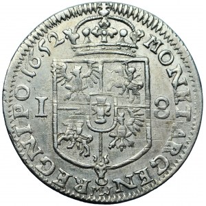 Poľsko, Jan Kazimierz, Koruna, ort 1652, muži. Wschowa