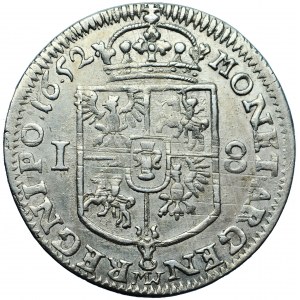 Poland, John Casimir, the Crown, ort 1652, Wschowa mint