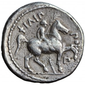 Macedónske kráľovstvo, tetradrachma, typ Filipa II, Amfipolis, asi 323-317 pred n. l.