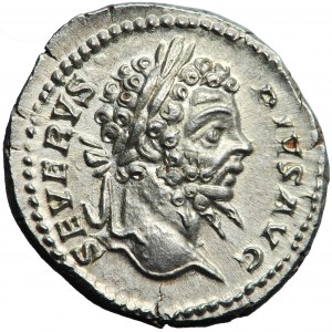 Septimius Severus, denár, Řím, 202-210