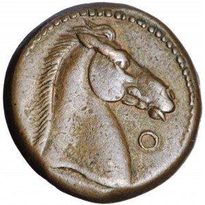 Carthaginian Empire, Carthage or Sardinia, AE Shekel, circa 300-241 BC