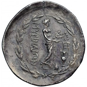 Eolia, Myrina, tetradrachma, asi 155-145 př. n. l.