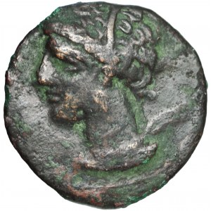 Carthaginian Empire, Sicily or Carthage, AE Shekel, circa 400-280 BC