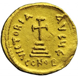 Heraclius and Heraclius Constantine, AV Solidus, Constantinople, 616-625