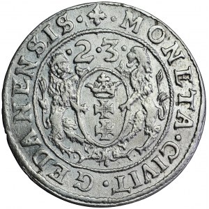 Polsko, Zikmund III, Gdaňsk, ort 1623, muži. Gdaňsk