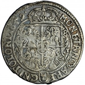 Poľsko, Jan Kazimierz, Koruna, ort 1659, muži. Poznaň