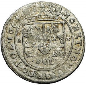 Poland, John Casimir, the Crown, Tymf (Zloty) 1665, Bydgoszcz mint
