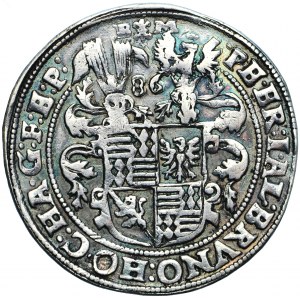 Germany, Mansfeld-Friedeburg, Peter Ernest I, John Albert VI, Bruno II, Hoyer Christoph and John George, thaler 1586, Eisleben mint, Berthold Meinhart