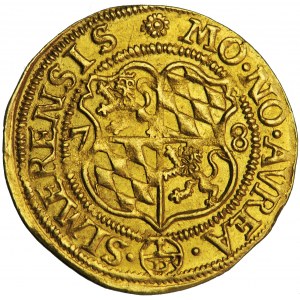 Nemecko, Palatín Simmern, Richard, dukát 1578, muži. Simmern