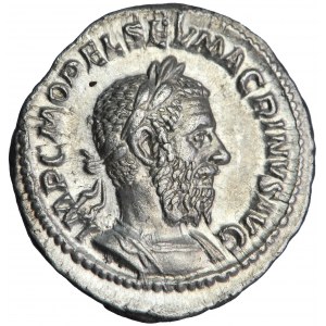 Makrynus, denar, Rzym, 217-218