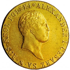 Poland, Congress Kingdom, Alexander I, 50 Zlotys in gold 1825, Warsaw mint, Jakub Benicke