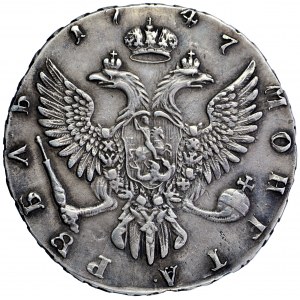 Russia, Elisabeth, Rouble 1747, Moscow mint