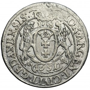 Poland, John Casimir, Gdańsk, ort 1651, Gdańsk (Danzig) mint