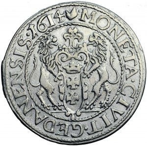 Poľsko, Žigmund III, Gdansk, ort 1614, muži. Gdansk