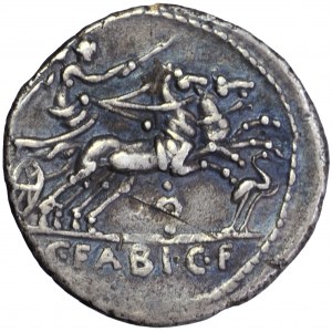 C. Fabius C. f. Hadrianus, denár, Rím, 102 pred Kr.