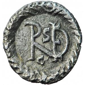 Kingdom of the Ostrogoths, Witiges on behalf of Justinian, AR 1/4 Siliqua, Ravenna, 536-540