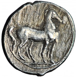 Carthaginian Empire, AR 1/4 Shekel (hemidrachm), circa 215-205 BC