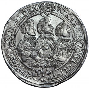 Germany, Saxony-Altenburg, John Philip I, Frederick VIII, John William IV and Frederick William II, thaler 1623, Saalfeld mint