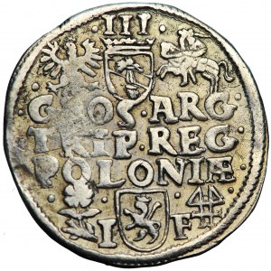 Poland, Sigismund III, Crown, trojak (triple groschen) 1595, Wschowa mint