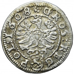 Poland, Sigismund III, the Crown, groschen 1608, Cracow mint