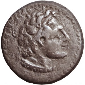 Ptolemaic Kingdom, AE Obol, Ptolemy III, Kyrene mint, 246-222 BC