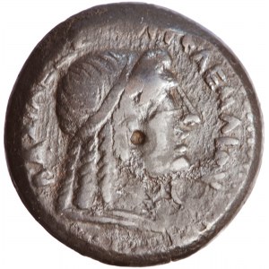 Ptolemaic Kingdom, AE Obol, Ptolemy III, Kyrene mint, 246-222 BC