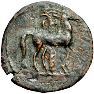 Carthaginian Empire, Sicily or Carthage, AE Shekel, circa 400-280 BC