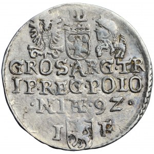 Poland, Sigismund III, the Crown, trojak (triple groschen) 1592, Olkusz mint