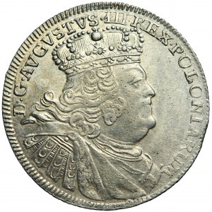 Poland (Saxony), Augustus III, ort 1755, Leipzig mint