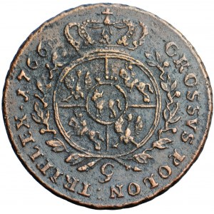 Stanislaus Augustus, the Crown, trojak (triple groschen) 1766, Cracow mint