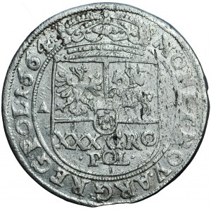 Poland, John Casimir, the Crown, Tymf (Zloty) 1664, Bydgoszcz mint