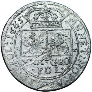 Poland, John Casimir, the Crown, Tymf (Zloty) 1665, Cracow mint