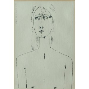 Jerzy Nowosielski, Nude - serigraph, 1993