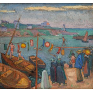 Henryk Hayden (1883 Warschau - 1970 Paris), 14. Juli in Doëlan (Urlaub am Meer), 1909