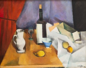 Henryk Hayden (1883 Warsaw - 1970 Paris), Still life with bottle, 1914