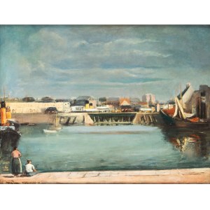 Henryk Hayden (1883 Warsaw - 1970 Paris), Port of Dieppe (Le port de Dieppe), 1934