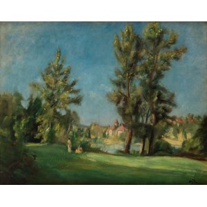 Henryk Hayden (1883 Warschau - 1970 Paris), Landschaft von Meyronne über der Dordogne, 1931