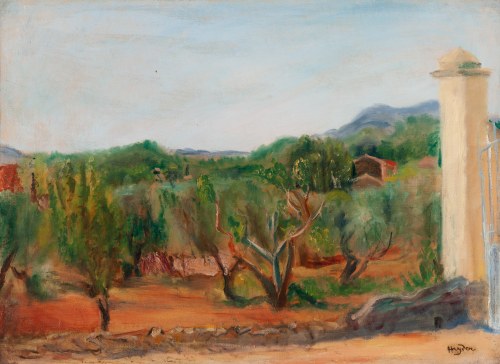 Henryk Hayden (1883 Warszawa - 1970 Paryż), Gaj oliwny w Roussillon d’Apt, około1943