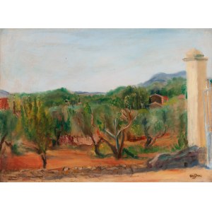 Henryk Hayden (1883 Warsaw - 1970 Paris), Olive grove in Roussillon d'Apt, ca1943