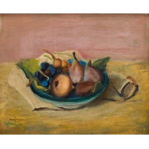 Henryk Hayden (1883 Warsaw - 1970 Paris), Still life with fruits (Nature morte aux fruits), 1946