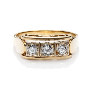 Ring mit Diamanten 2. Hälfte 20. Jahrhundert, Schmuck
