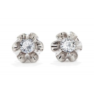Diamond earrings XX/XXI century, jewelry