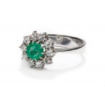 Ring with emerald 2nd half of 20th century, jewelry