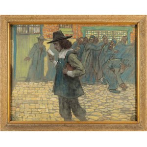 Samuel Hirszenberg (1865 - 1908), Spinoza geschlüpft - Skizze für ein Gemälde, 1906