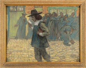 Samuel Hirszenberg (1865 - 1908), Spinoza wyklęty - szkic do obrazu, 1906