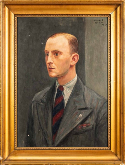 Wlastimil Hofman (1881 - 1970), Portret mężczyzny, 1939