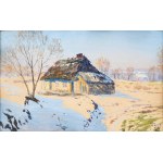 Soter Jaxa-Malachowski (1867 - 1952), Cottage in the Snow, 1927